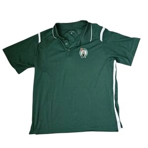 BOSTON CELTICS Antiqua Kelly Green Logo Polo | SZ XL